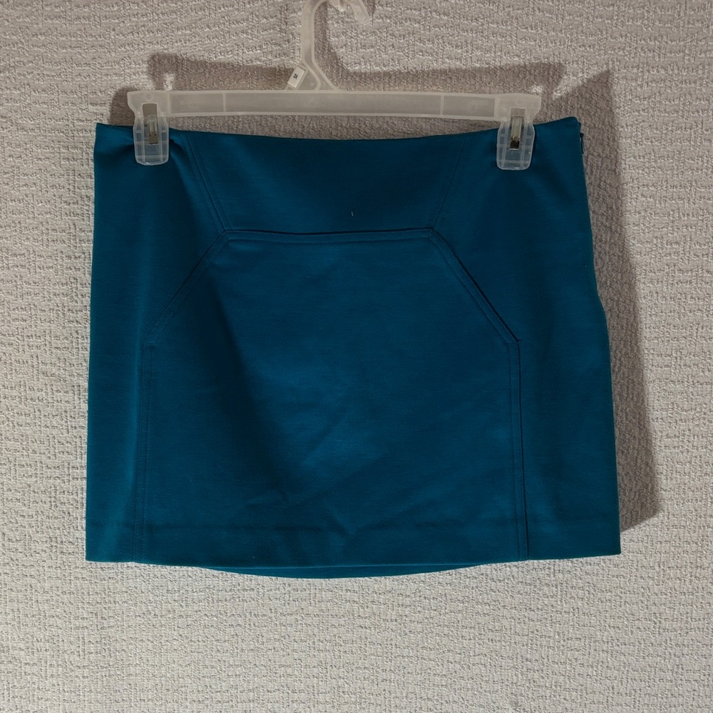 Diane Von Furstenberg Teal Mini Skirt